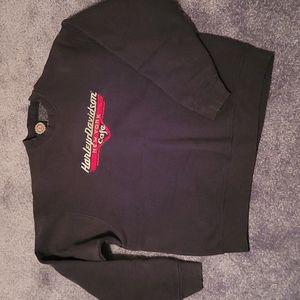 Men's X-Lg  Harley Davidson New York Cafe long sleeve sweatshirt. Black